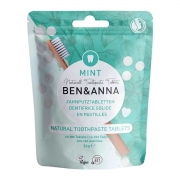 Ben&Anna Tandpasta Tabs - Zonder Fluor Plantaardige tandpastatabletten zonder fluoride in een papieren verpakking